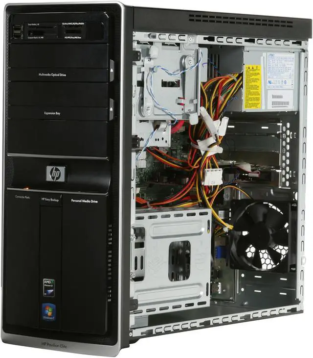 Alt view image 7 of 9 - HP Desktop PC Pavilion Elite E9220Y(NY553AAR) AMD Phenom II X4 910 8GB DDR3 1TB HDD ATI Radeon HD 4350 Windows 7 Home Premium 64-bit