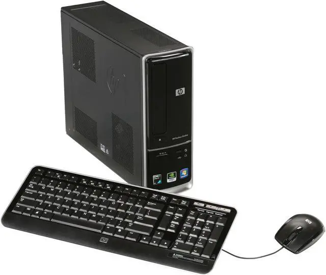 Main image of HP Desktop PC Pavilion Slimline S5510F (BQ466AA#ABA) AMD Athlon II X2 240 3GB DDR2 640GB HDD NVIDIA GeForce 6150 SE Windows 7 Home Premium 64-bit