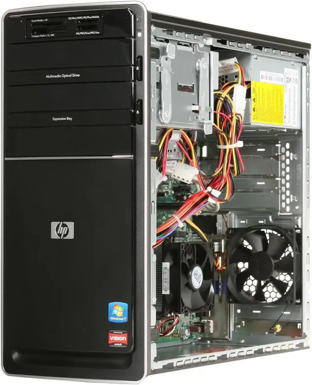 Alt view image 7 of 9 - HP Desktop PC Pavilion P6510 AMD Athlon II X4 630 4GB 750GB HDD Windows 7 Home Premium 64-bit