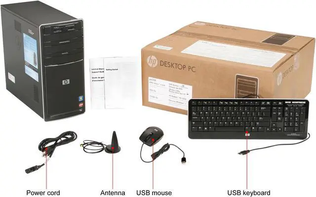 Alt view image 9 of 9 - HP Desktop PC Pavilion P6510 AMD Athlon II X4 630 4GB 750GB HDD Windows 7 Home Premium 64-bit