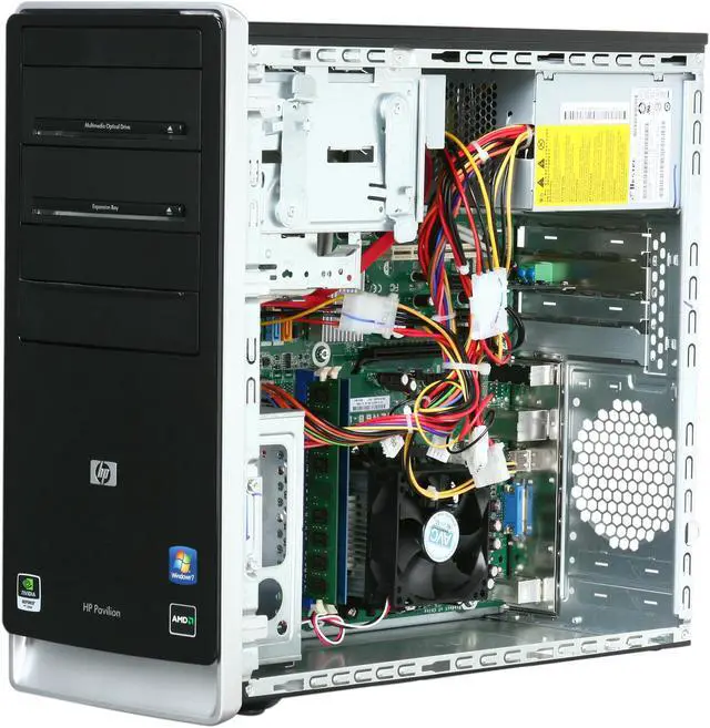 Alt view image 7 of 10 - HP Desktop PC Pavilion A4313W(AY627AAR#ABA) AMD Sempron LE-1250 3GB DDR2 320GB HDD NVIDIA GeForce 6150 SE Windows 7 Home Premium 64-bit
