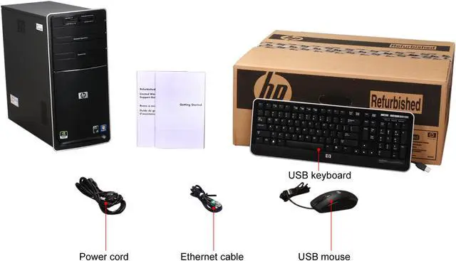 Alt view image 9 of 9 - HP Desktop PC Pavilion P6313W(AY633AAR#ABA) AMD Athlon II X2 215 5GB DDR3 640GB HDD NVIDIA GeForce 9100 Windows 7 Home Premium 64-bit