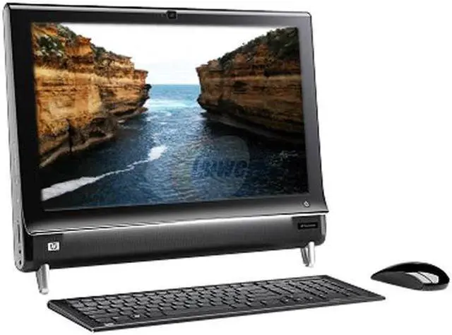 Alt view image 2 of 2 - HP Desktop PC TouchSmart 300-1017(NY604AAR#ABA) AMD Athlon II X2 235e 4GB DDR3 320GB HDD 20.0" Touchscreen Windows 7 Home Premium 64-bit