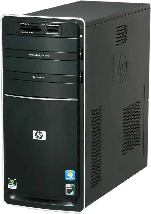 Alt view image 3 of 8 - HP Desktop PC Pavilion P6310F(AY018AAR#ABA) AMD Athlon II X4 630 6GB DDR3 1TB HDD NVIDIA GeForce 9100 Windows 7 Home Premium 64-bit