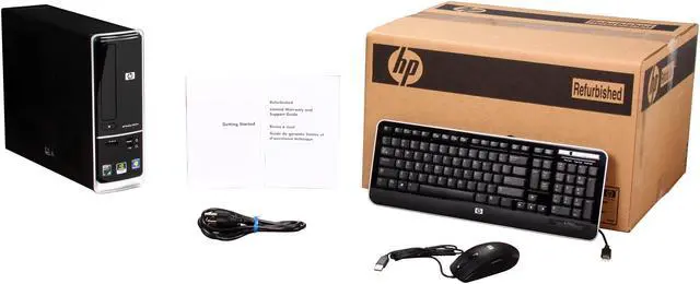 Alt view image 7 of 7 - HP Desktop PC Pavilion Slimline S5510F (BQ466AAR#ABA) AMD Athlon II X2 240 3GB DDR2 640GB HDD NVIDIA GeForce 6150 SE Windows 7 Home Premium 64-bit