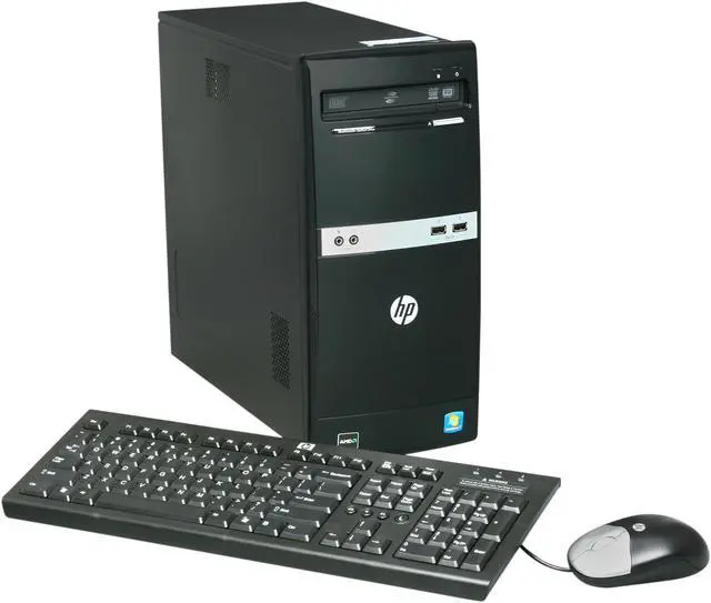 Main image of HP Desktop PC 505B (VS885UT#ABA) AMD Athlon II X3 440 4GB DDR3 320GB HDD NVIDIA GeForce 6150 SE Windows 7 Professional 64-bit
