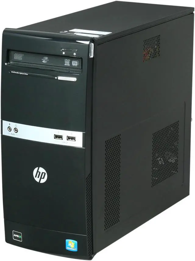 Alt view image 3 of 9 - HP Desktop PC 505B (VS885UT#ABA) AMD Athlon II X3 440 4GB DDR3 320GB HDD NVIDIA GeForce 6150 SE Windows 7 Professional 64-bit