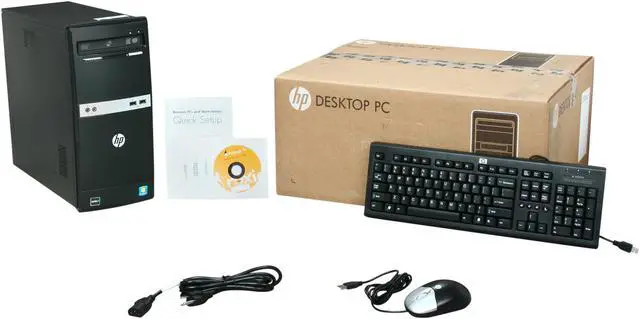 Alt view image 9 of 9 - HP Desktop PC 505B (VS885UT#ABA) AMD Athlon II X3 440 4GB DDR3 320GB HDD NVIDIA GeForce 6150 SE Windows 7 Professional 64-bit
