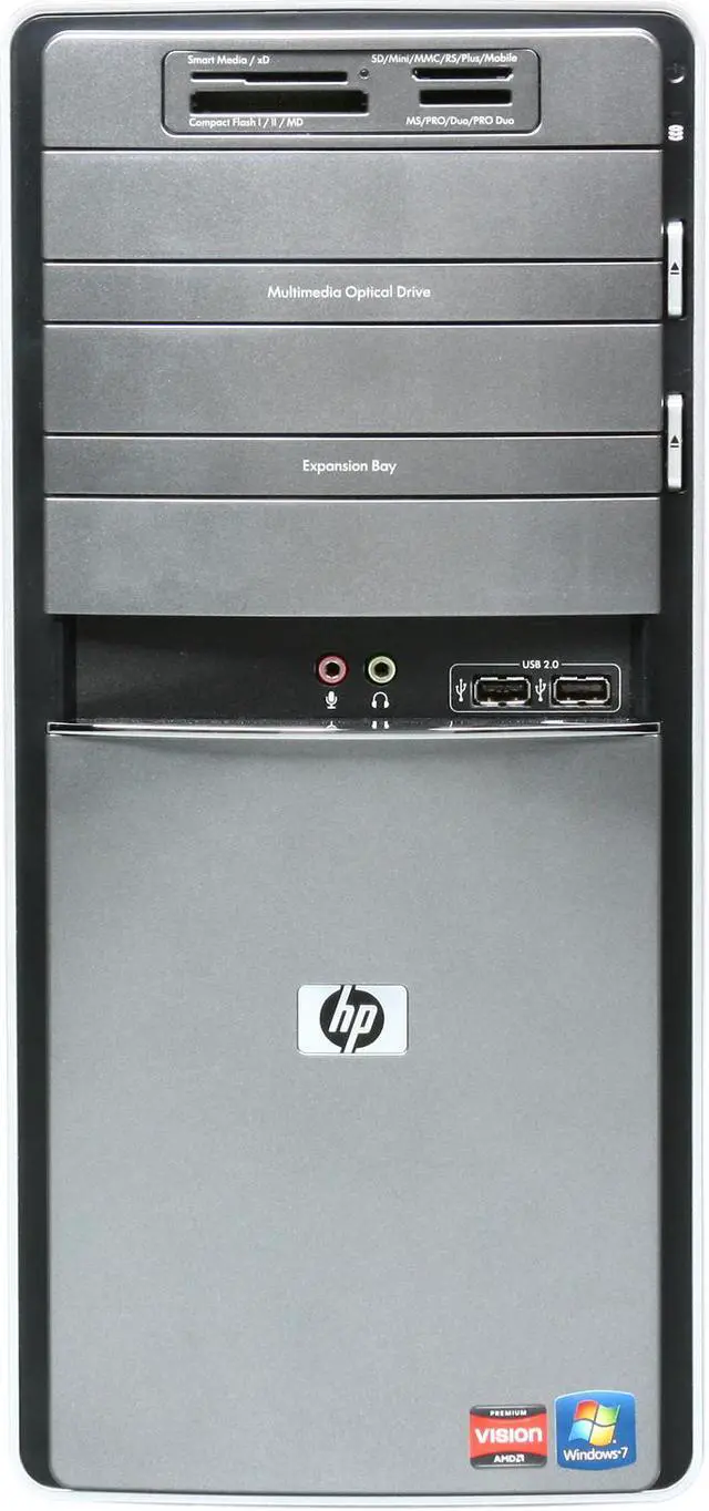 Alt view image 2 of 8 - HP Desktop PC Pavilion p6674y (BT552AAR#ABA) AMD Phenom II X4 820 6GB DDR3 1TB HDD ATI Radeon HD 4200 Windows 7 Home Premium 64-bit