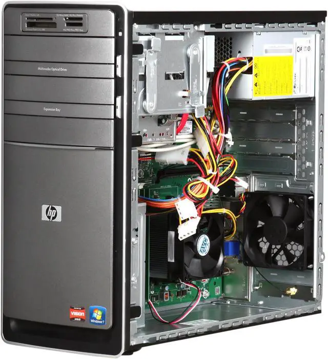 Alt view image 7 of 9 - HP Desktop PC Pavilion p6740f (BV525AA#ABA) AMD Phenom II X4 955 8GB DDR3 1.5TB HDD ATI Radeon HD 4200 Windows 7 Home Premium 64-bit