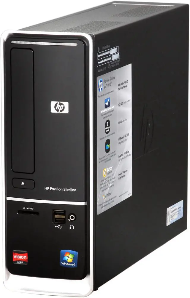 HP Desktop PC Pavilion s5710f (BV627AA#ABA) AMD Athlon II X2 260 3GB ...