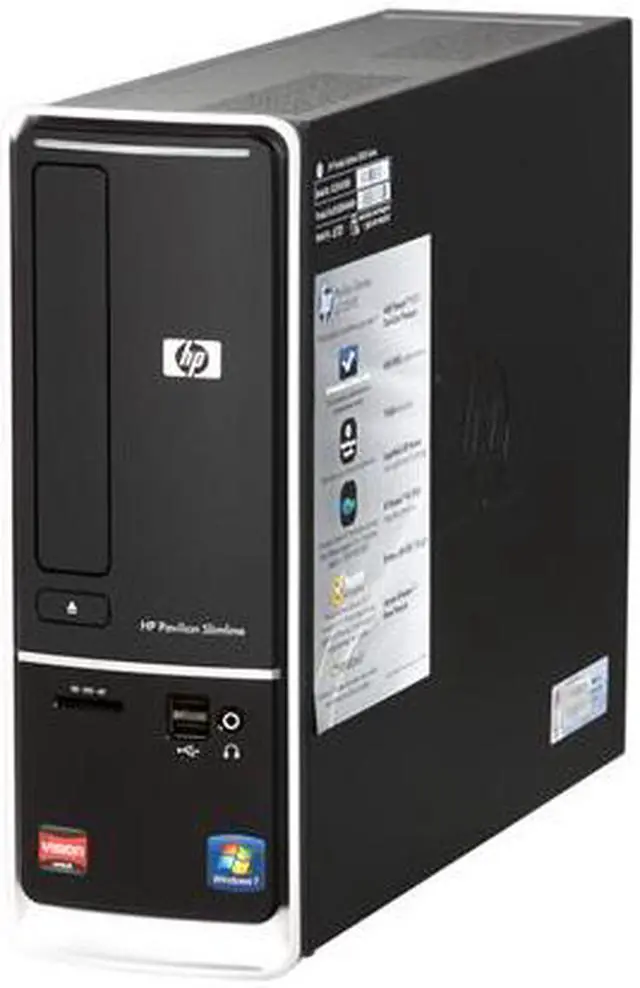 Alt view image 3 of 9 - HP Desktop PC Pavilion Slimline s5730f (BV528AA#ABA) AMD Phenom II X2 511 4GB DDR3 750GB HDD ATI Radeon 3000 IGP Windows 7 Home Premium 64-bit