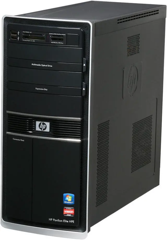 Alt view image 3 of 9 - HP Desktop PC Pavilion Elite HPE-500f (BV535AA#ABA) AMD Phenom II X6 1045T 8GB DDR3 1.5TB HDD AMD Radeon HD 6450 Windows 7 Home Premium 64-bit