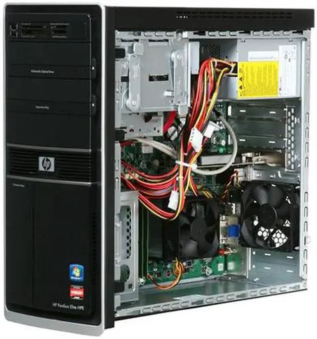 Alt view image 7 of 9 - HP Desktop PC Pavilion Elite HPE-500f (BV535AA#ABA) AMD Phenom II X6 1045T 8GB DDR3 1.5TB HDD AMD Radeon HD 6450 Windows 7 Home Premium 64-bit