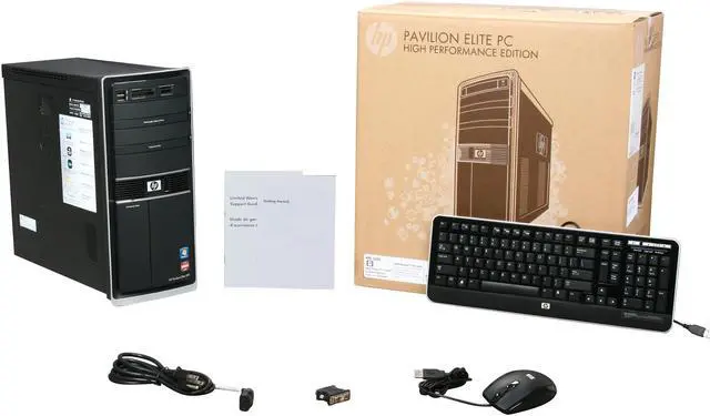 Alt view image 9 of 9 - HP Desktop PC Pavilion Elite HPE-500f (BV535AA#ABA) AMD Phenom II X6 1045T 8GB DDR3 1.5TB HDD AMD Radeon HD 6450 Windows 7 Home Premium 64-bit