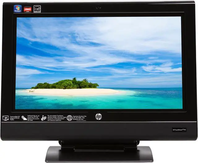 Alt view image 2 of 7 - HP All-in-One PC TouchSmart 310-1125f (BV551AA#ABA) AMD Athlon II X2 245e 4GB DDR3 750GB HDD 20.0" Touchscreen Windows 7 Home Premium 64-bit
