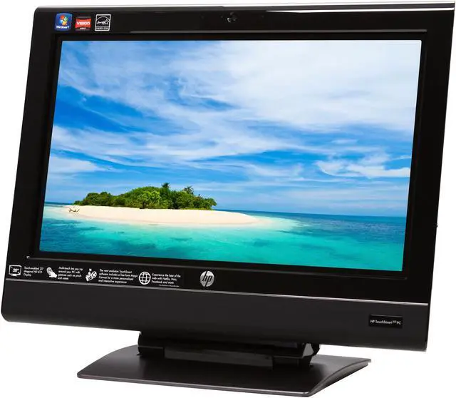 Alt view image 3 of 7 - HP All-in-One PC TouchSmart 310-1125f (BV551AA#ABA) AMD Athlon II X2 245e 4GB DDR3 750GB HDD 20.0" Touchscreen Windows 7 Home Premium 64-bit