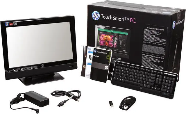 Alt view image 7 of 7 - HP All-in-One PC TouchSmart 310-1125f (BV551AA#ABA) AMD Athlon II X2 245e 4GB DDR3 750GB HDD 20.0" Touchscreen Windows 7 Home Premium 64-bit