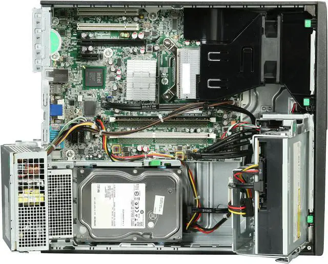 Alt view image 7 of 8 - HP Compaq Desktop PC 4000 Pro (XZ775UT#ABA) Intel Core 2 Duo E8400 4GB DDR3 500GB HDD Intel GMA 4500 Windows 7 Professional 64-bit