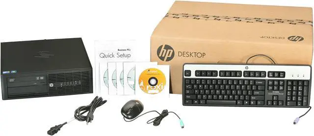 Alt view image 8 of 8 - HP Compaq Desktop PC 4000 Pro (XZ775UT#ABA) Intel Core 2 Duo E8400 4GB DDR3 500GB HDD Intel GMA 4500 Windows 7 Professional 64-bit