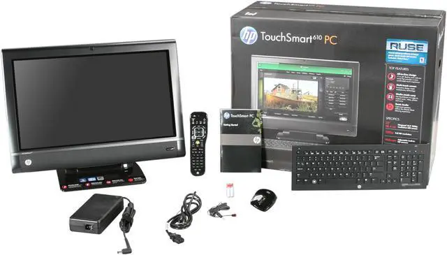 Alt view image 9 of 9 - HP All-in-One PC TouchSmart 610-1190f (QP677AA#ABA) Intel Core i7-2600 8GB DDR3 1.5TB HDD 23" Touchscreen Windows 7 Home Premium 64-bit