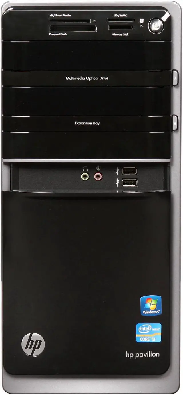 Alt view image 2 of 9 - HP Desktop PC Pavilion p7-1030 (BV705AA#ABA) Intel Core i3-2100 8GB DDR3 1TB HDD Intel HD Graphics Windows 7 Home Premium 64-bit