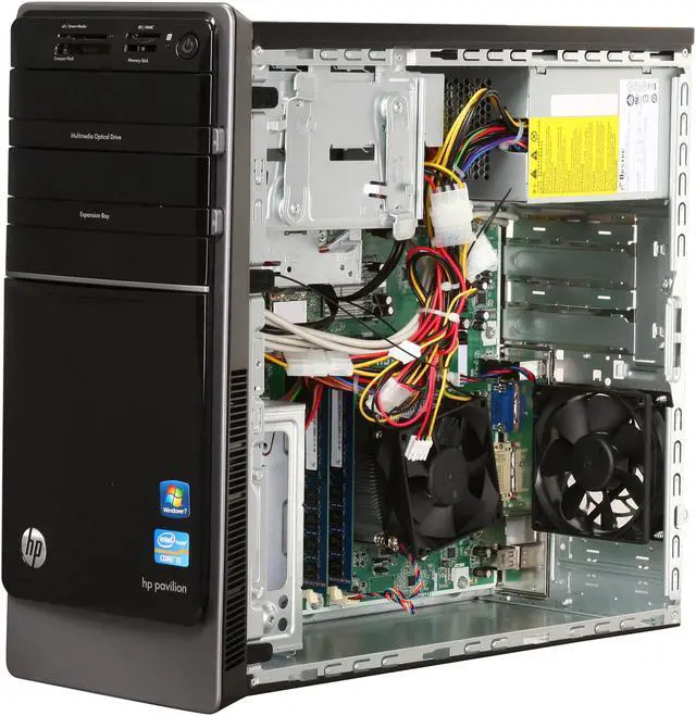 Alt view image 7 of 9 - HP Desktop PC Pavilion p7-1030 (BV705AA#ABA) Intel Core i3-2100 8GB DDR3 1TB HDD Intel HD Graphics Windows 7 Home Premium 64-bit