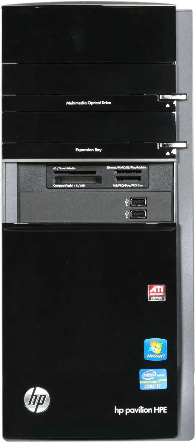 Alt view image 2 of 10 - HP Desktop PC Pavilion Elite h8-1050 (QN563AA#AB) Intel Core i7-2600 10GB DDR3 1.5TB HDD AMD Radeon HD 6850 Windows 7 Home Premium 64-bit