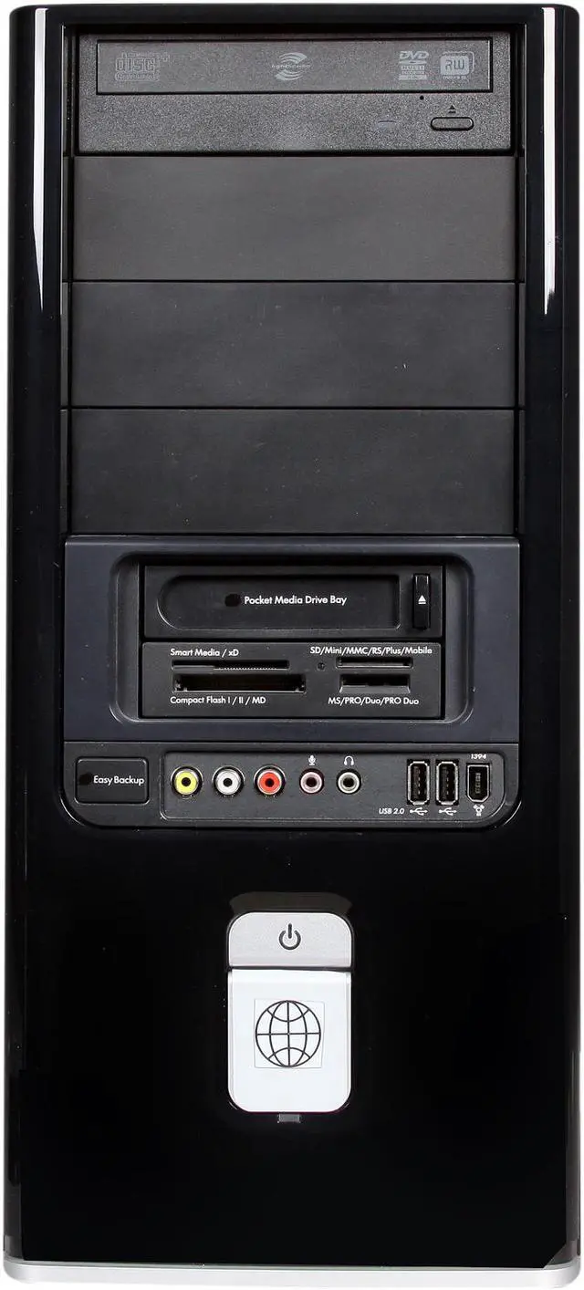 Alt view image 2 of 9 - Famous Brand Desktop PC TS-0005D-C2Q624 Intel Core 2 Quad Q9650 2GB 500GB HDD NO OS