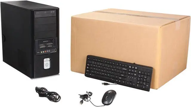 Alt view image 9 of 9 - Famous Brand Desktop PC TS-0005D-C2Q624 Intel Core 2 Quad Q9650 2GB 500GB HDD NO OS