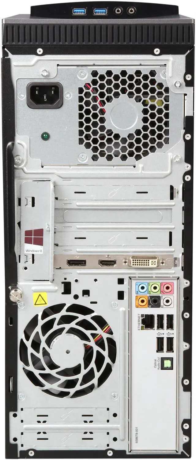 Alt view image 8 of 9 - HP Envy H8-1534 Desktop PC with 6 (Hexa) Core AMD Fusion FX-6200 (Zambezi) 3.80Ghz (4.1Ghz Turbo), 6GB DDR3 Memory, 1.5TB HDD, Eyefinity Radeon HD 7570, HD 7.1 Audio, DVDRW, Windows 8 Pro 64 Bit