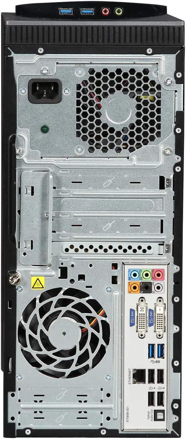 Alt view image 8 of 9 - Heavy Metal H8-1437C Desktop PC Intel Core i5 3470 3.2Ghz 4GB RAM 1.0 TB HDD DVDRW LightScribe Windows 8 64 Bit
