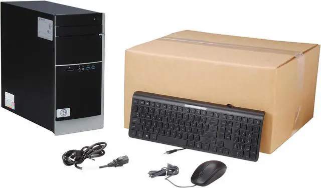 Alt view image 9 of 9 - HP Debranded Pavilion Mid Tower Desktop PC with Quad Core Intel Core i5 4430 3.0Ghz (3.2Ghz), 4GB DDR3 RAM, 1TB HDD, DVDRW with LightScribe, Windows 8 Pro 64 Bit