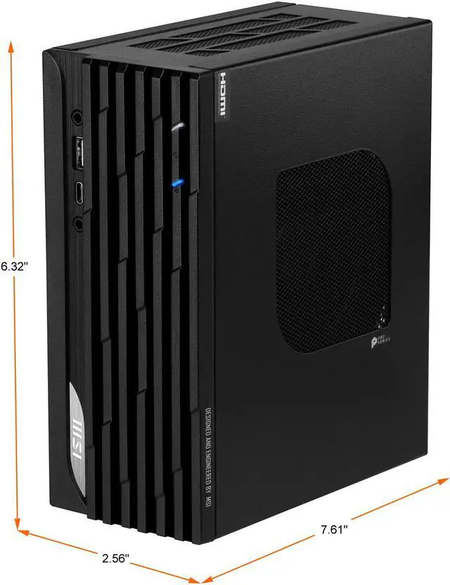 Alt view image 7 of 16 - MSI Business Desktop PRO DP20ZA 5M-058US AMD Ryzen 7 5700G 16GB DDR4 250GB PCIe SSD AMD Radeon Graphics Windows 10 Pro