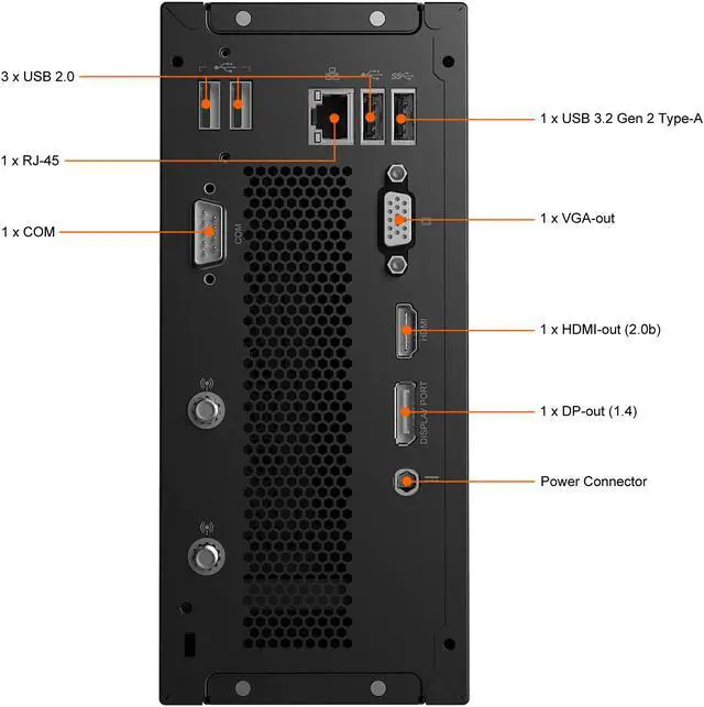 Alt view image 10 of 16 - MSI Business Desktop PRO DP20ZA 5M-058US AMD Ryzen 7 5700G 16GB DDR4 250GB PCIe SSD AMD Radeon Graphics Windows 10 Pro