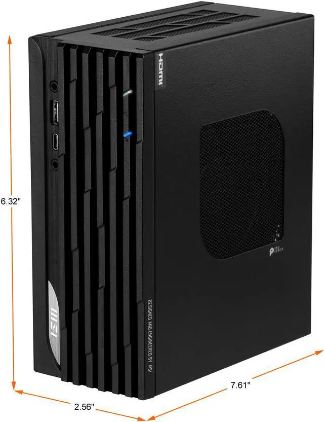 Alt view image 7 of 16 - MSI Business Desktop PRO DP20ZA 5M-059US AMD Ryzen 5 5600G 8GB DDR4 250GB PCIe SSD AMD Radeon Graphics Windows 10 Pro