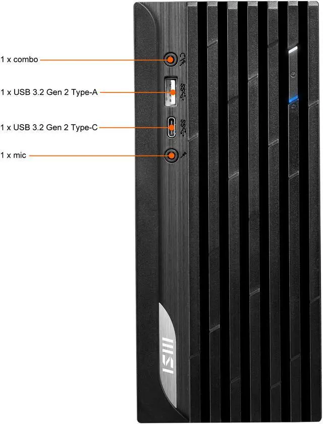 Alt view image 3 of 16 - MSI Business Desktop PRO DP20ZA 5M-059US AMD Ryzen 5 5600G 8GB DDR4 250GB PCIe SSD AMD Radeon Graphics Windows 10 Pro