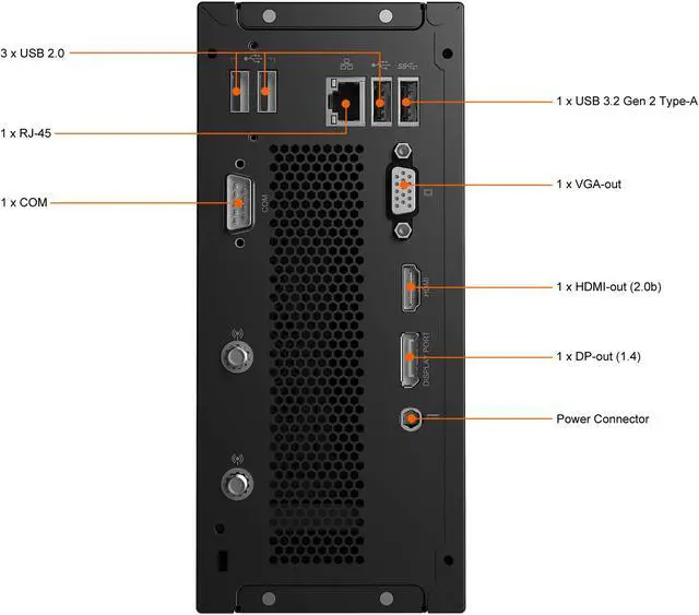 Alt view image 10 of 16 - MSI Business Desktop PRO DP20ZA 5M-059US AMD Ryzen 5 5600G 8GB DDR4 250GB PCIe SSD AMD Radeon Graphics Windows 10 Pro