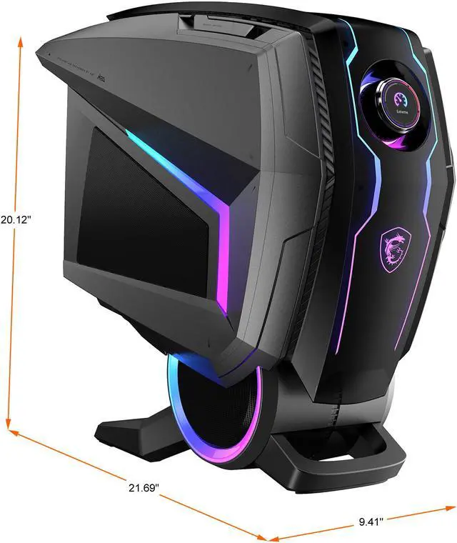 Alt view image 6 of 18 - MSI Gaming Desktop MEG Aegis Ti5 12VTE-205US Intel Core i9-12900KF 32GB DDR5 2TB HDD 2TB PCIe SSD GeForce RTX 3070 Ti Windows 11 Home 64-bit