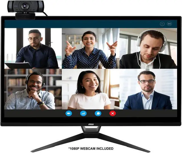 Alt view image 4 of 12 - MSI All-in-One Computer PRO 22XT 10M-660US Intel Core i7-10700 8GB DDR4 256GB PCIe SSD 21.5" Touchscreen Windows 11 Home 64-bit