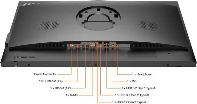 Alt view image 17 of 20 - MSI All-in-One Computer PRO AP242 12M-056US Intel Core i5-12400 8GB DDR4 500GB PCIe SSD 23.8" Windows 11 Home 64-bit