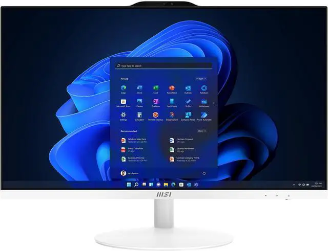 Alt view image 10 of 19 - MSI All-in-One Computer PRO AP272 12M-036US Intel Core i5-12400 8GB DDR4 500GB PCIe SSD 27" Windows 11 Home 64-bit