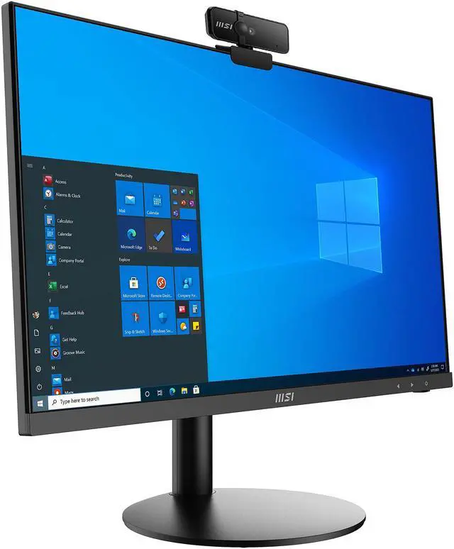 Alt view image 6 of 20 - MSI All-in-One Computer PRO AP241 11M-630US Intel Core i3-10105 8GB DDR4 500GB PCIe SSD 23.8" Windows 10 Home 64-bit
