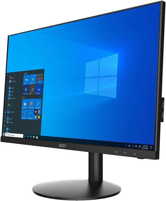 Alt view image 7 of 20 - MSI All-in-One Computer PRO AP241 11M-630US Intel Core i3-10105 8GB DDR4 500GB PCIe SSD 23.8" Windows 10 Home 64-bit