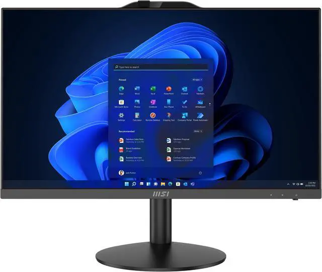 Alt view image 2 of 18 - MSI All-in-One Computer PRO AP242 12M-218US Intel Core i5-12400 8GB DDR4 500 GB M.2 NVMe SSD SSD 23.8" Windows 11 Pro
