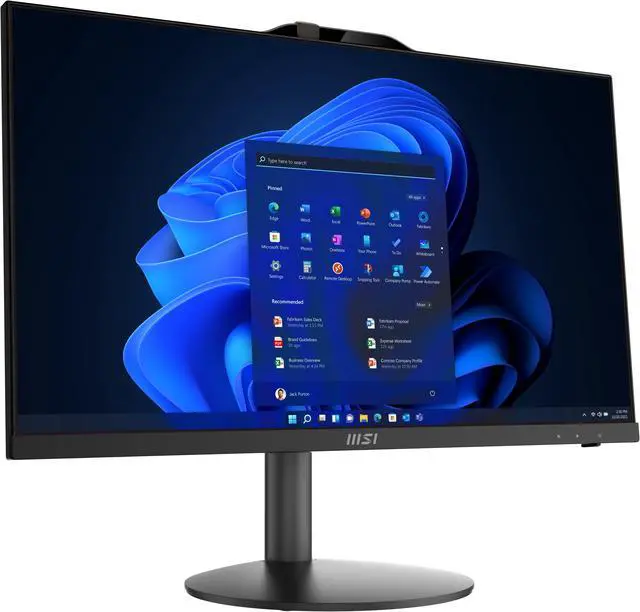 Alt view image 8 of 18 - MSI All-in-One Computer PRO AP242 12M-218US Intel Core i5-12400 8GB DDR4 500 GB M.2 NVMe SSD SSD 23.8" Windows 11 Pro