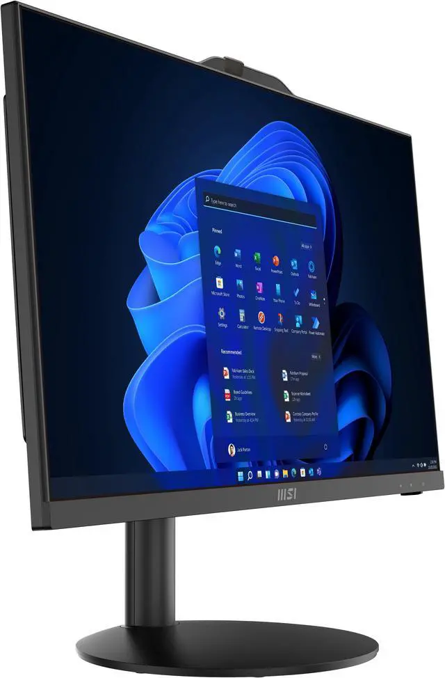 Alt view image 10 of 18 - MSI All-in-One Computer PRO AP242 12M-218US Intel Core i5-12400 8GB DDR4 500 GB M.2 NVMe SSD SSD 23.8" Windows 11 Pro