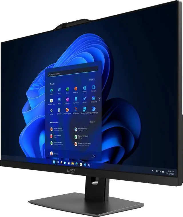 Alt view image 12 of 14 - MSI All-in-One Computer Modern AM272P 12M-255US Intel Core i5-1240P 1240P (1.70GHz) 8GB DDR4 (1 x 8GB) 3200 MHz 512GB M.2 NVMe SSD 27" Windows 11 Pro (3 Year Warranty)