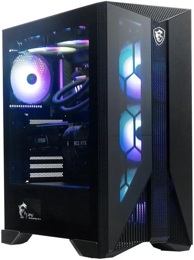 Main image of MSI Gaming Desktop Aegis R 12TC-267US Intel Core i7-12700F 16GB DDR4 1TB PCIe SSD GeForce RTX 3060 Windows 11 Home 64-bit