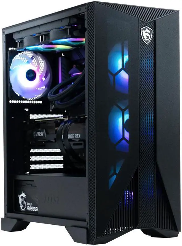 Alt view image 3 of 7 - MSI Gaming Desktop Aegis R 12TC-267US Intel Core i7-12700F 16GB DDR4 1TB PCIe SSD GeForce RTX 3060 Windows 11 Home 64-bit